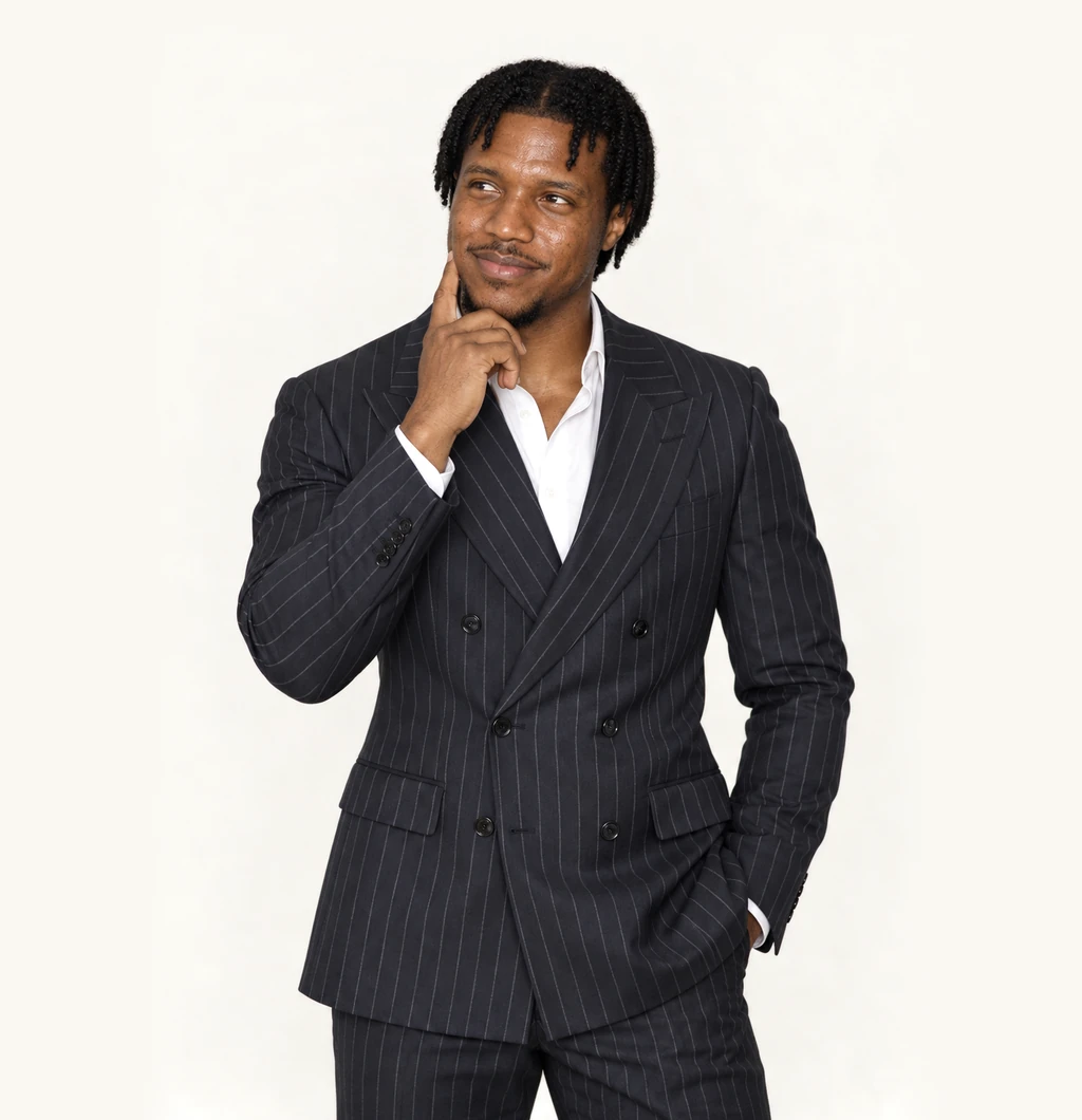 LaDonte Prince, a finger at his jaw, looking up as an idea arrives.